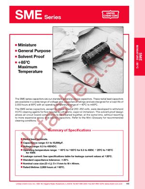 SME25VB331M10X12LL datasheet  